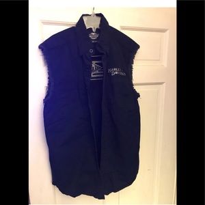 Harley Davidson denim vest